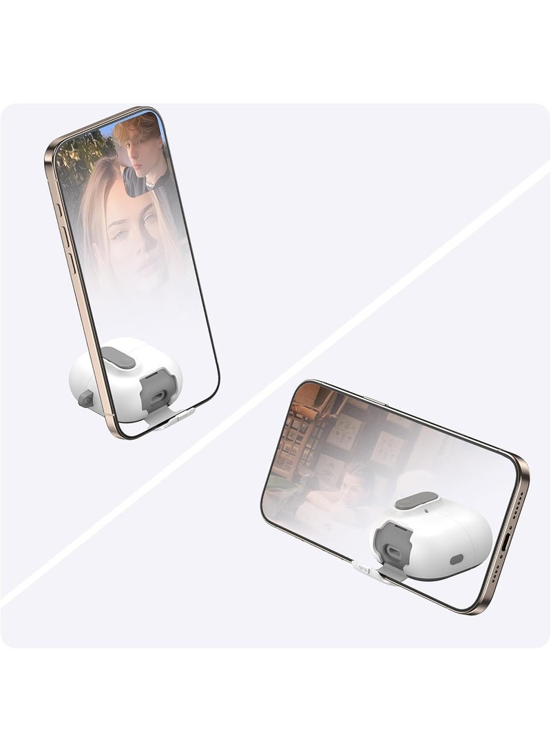 Adando Modern Lock Case for HUAWEI FreeClip 2 Cover, Mil-Rugged Protection with Secure Lock Shockproof Protective Case Cover for HUAWEI FreeClip 2 2025 (White) - Image 2